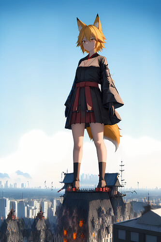 high_quality__extremely_detailed_cg_unity_8k_wallpaper__1girl__giantess__kagamine_rin__fox_girl__size_difference_fox_tail__yellow_hair__red_eyes__yellow_fox_ears__black_cloth__black__2733037014(3)