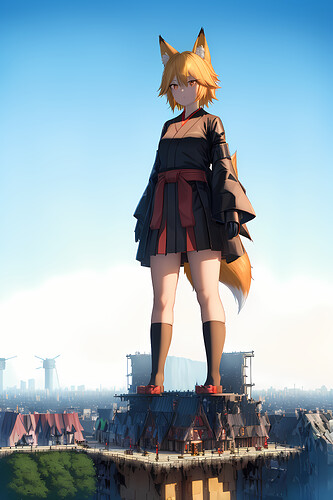 high_quality__extremely_detailed_cg_unity_8k_wallpaper__1girl__giantess__kagamine_rin__fox_girl__size_difference_fox_tail__yellow_hair__red_eyes__yellow_fox_ears__black_cloth__black__2733037014(1)